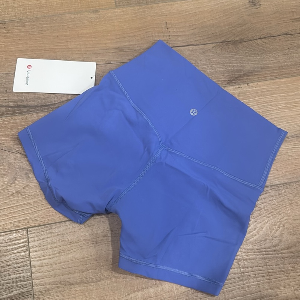 Lululemon high rise align shorts 4” wild indigo
